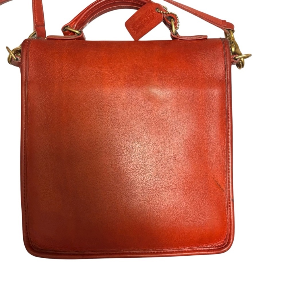 Coach | Vintage Red Station Bag 5130 | USA Made | Crossbody Satchel - Picture 8 of 16